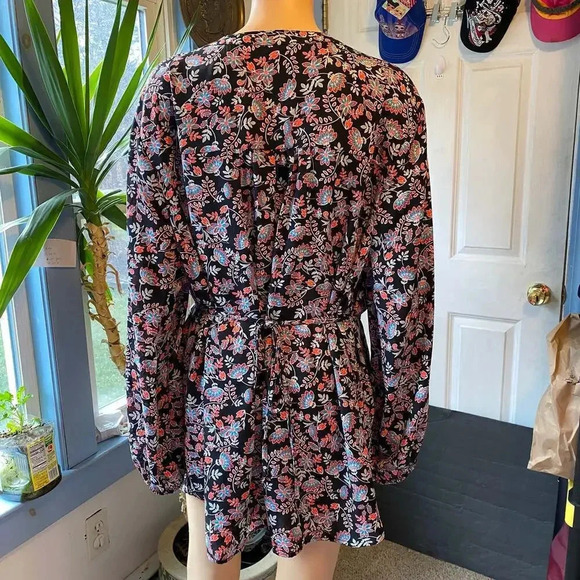 Terra & Sky Boho floral print summer  Tunic top Blouse Women plus 2X (20-22W) - Picture 2 of 5